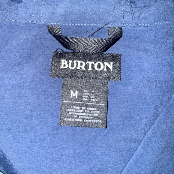 Burton Navy Pullover Anorak Hoodie - Picture 2 of 2